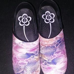 Multi colored nursing shoes